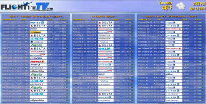 Flight List Screenshot